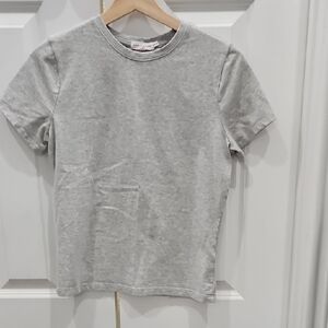 Good American Heather Gray Short Sleeve Tee